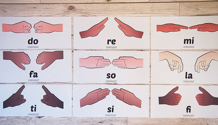Solfa posters curwen hand signs