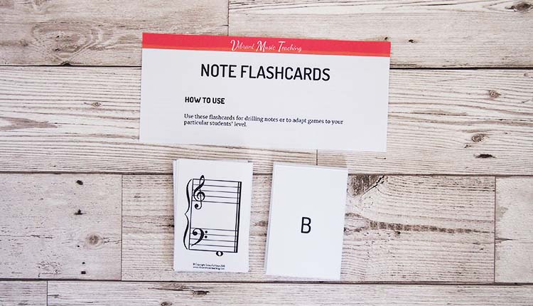 Note name flashcards