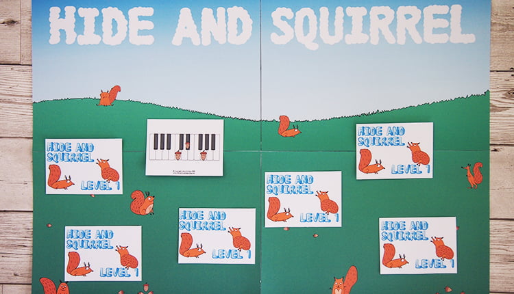 Hide and Squirrel music theory game