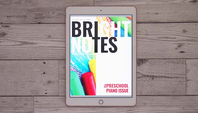 Bright Notes magazine issue 001 preschool piano
