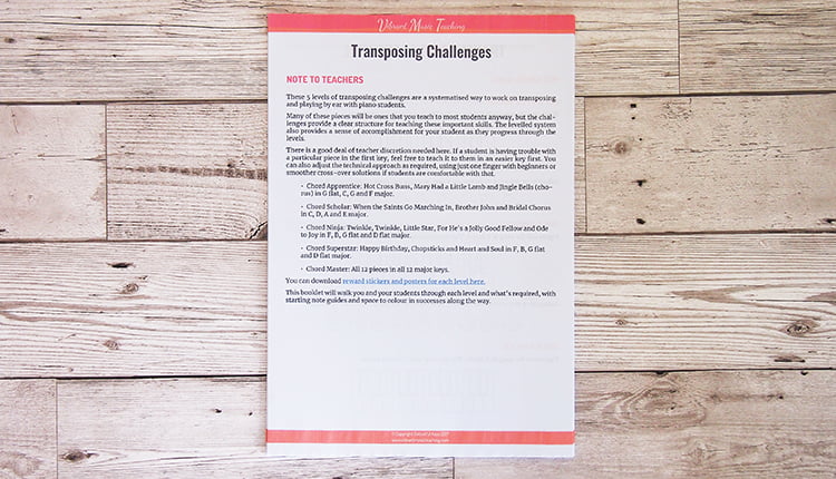 Transposing Challenges booklet