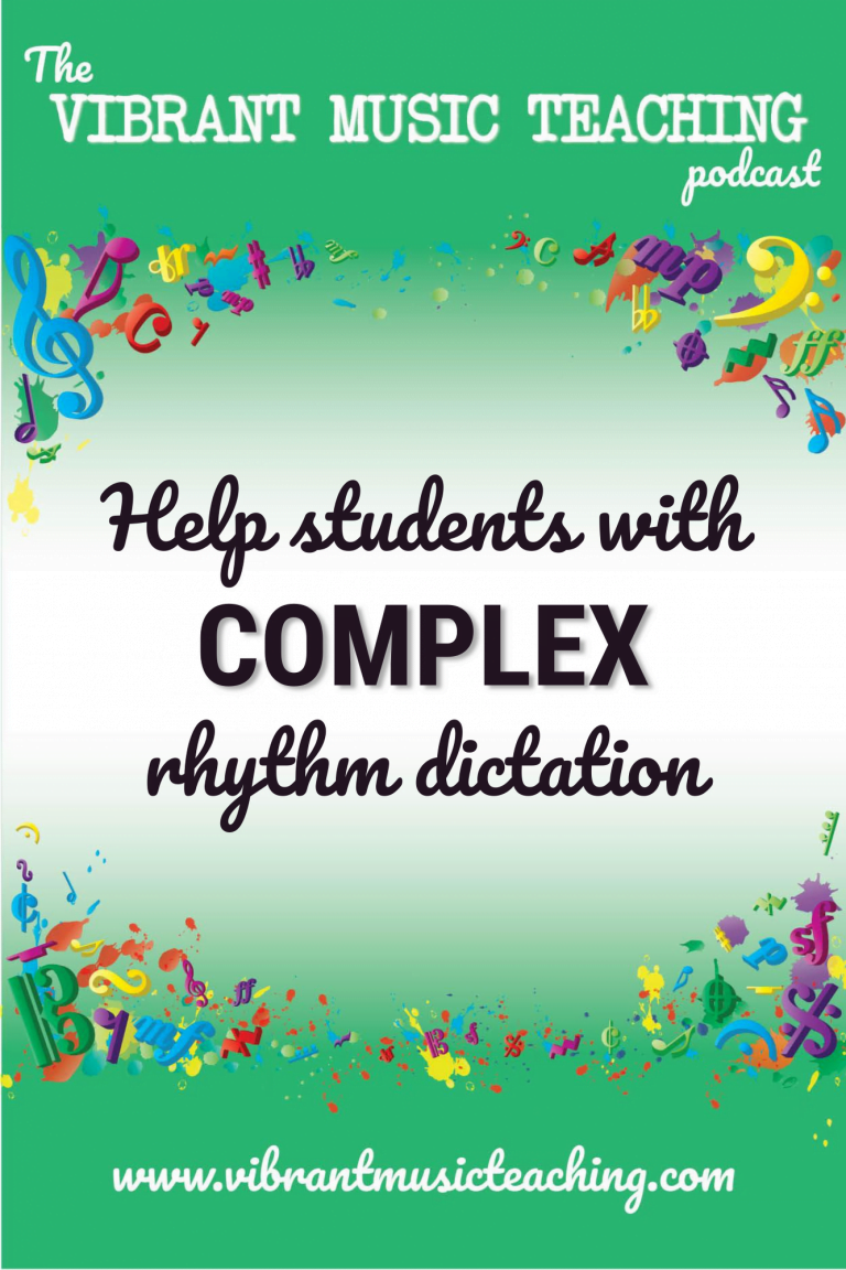 VMT152 Help Students with Complex Rhythm Dictation