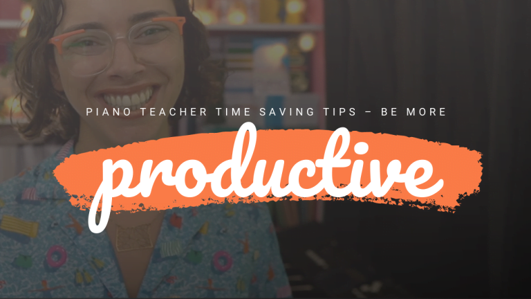 Piano Teacher Time Saving Tips How to get more done YouTube 1