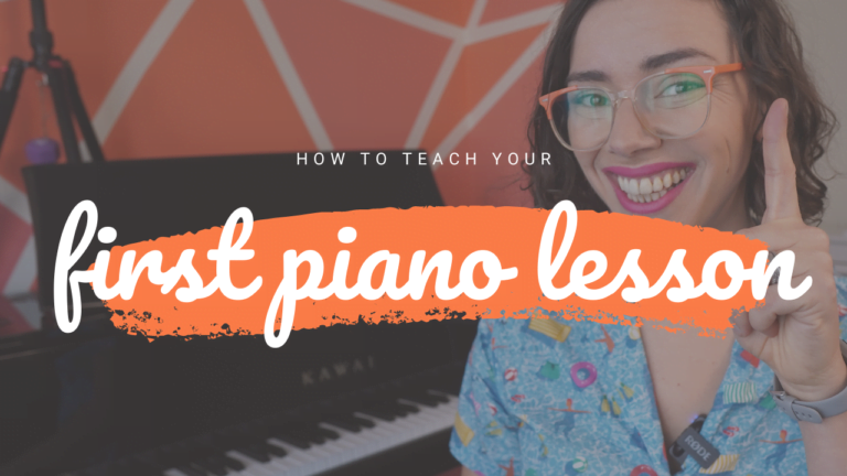 How to Teach Your First Piano Lesson