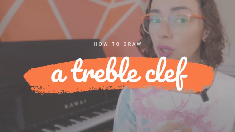 How to draw a treble clef