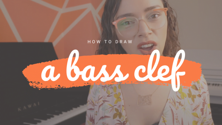 How to draw a bass clef