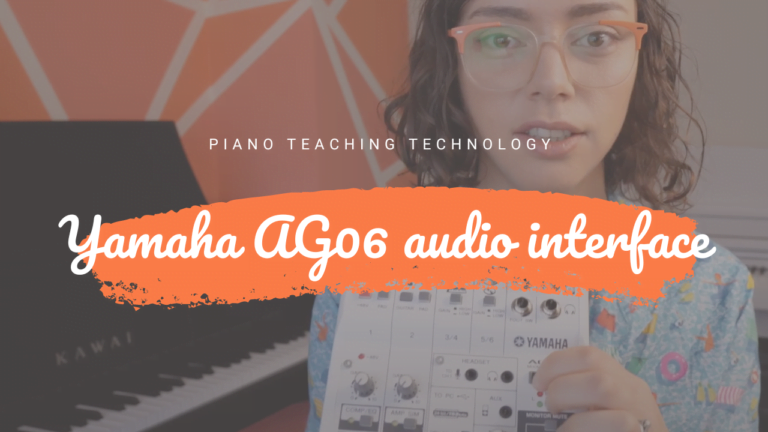 Online piano lessons with the Yamaha AG06 audio interface...do you need it?
