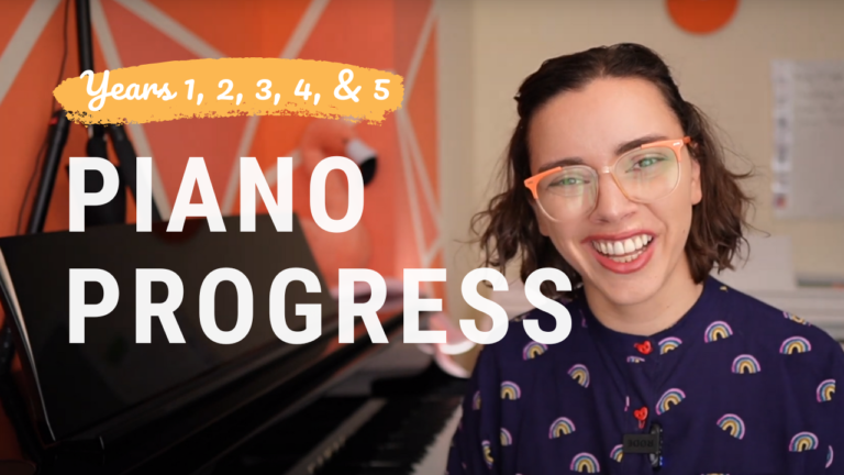 YT Video Piano student progress after 1 year (and 2 and 3 and 4 and 5!)