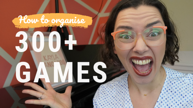 how to organise your piano teaching games